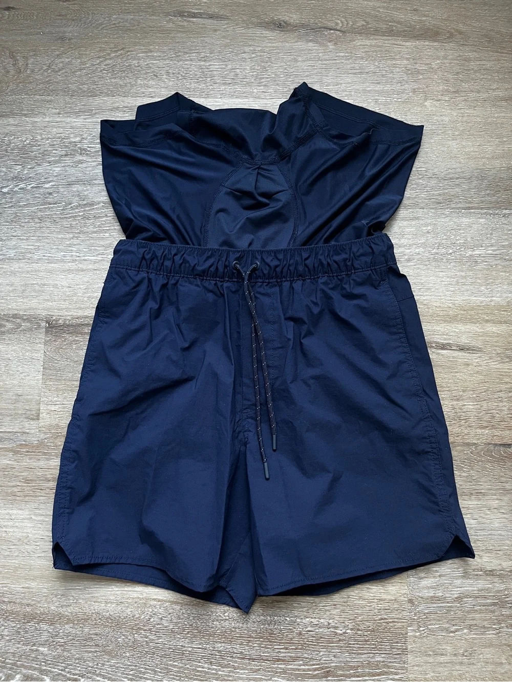 Men’s J. Crew Lined Tech Shorts Navy Blue Recycled Stretch Nylon Small